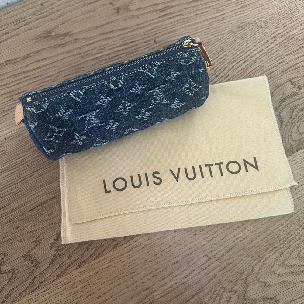 Louis Vuitton Denim Monogram Pouch